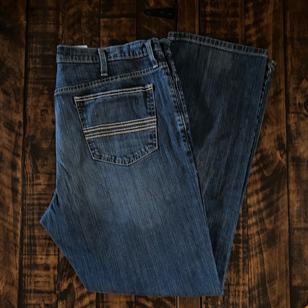 Cinch Men's Dark Blue Straight Jeans